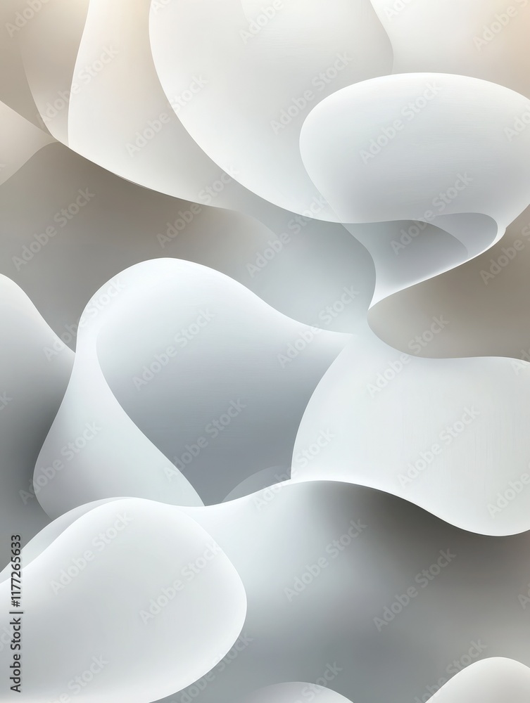 Poster grey and white abstract smooth gradient background. modern vector design