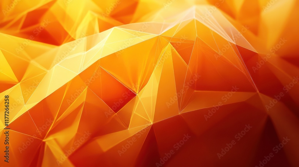 Poster abstract polygonal space. triangles with connecting dots and lines. background concept for your desi
