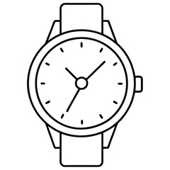 Minimalist Line Art Watch Design Sleek Dial & Clean Straps