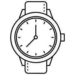 Minimalist Line Art Watch Design Sleek Dial & Clean Straps