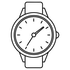 Minimalist Line Art Watch Design Sleek Dial & Clean Straps