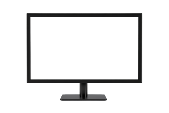 a desktop monitor screen cut out