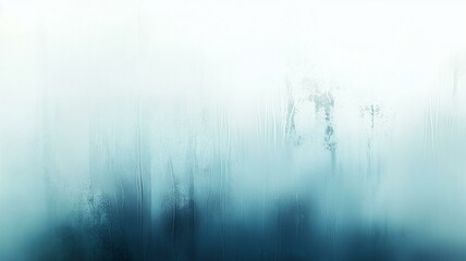 Ultra-realistic image of a frosty window with a gradient effect, shifting from icy blue to a soft white at the bottom
