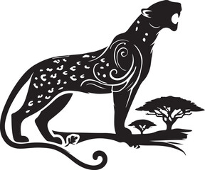 illustration of a leopard 