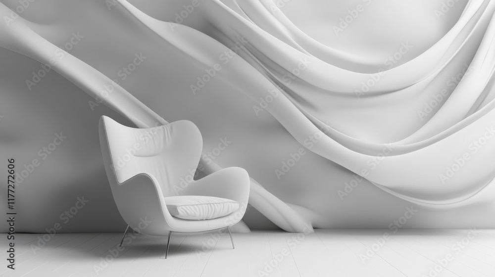 Poster abstract grey gradient room wallpaper with copy space. art and design concept. 3d rendering