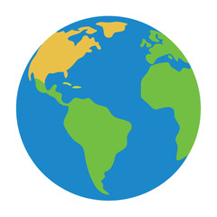 Earth vector art on white background
