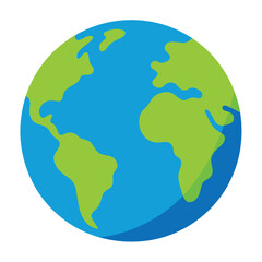 Obraz premium Earth vector art on white background 