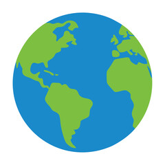 Earth vector art on white background
