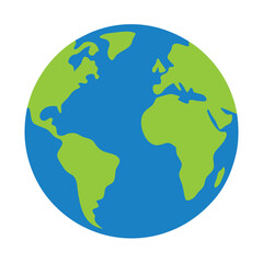 Naklejka premium Earth vector art on white background 