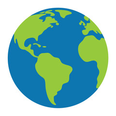 Obraz premium Earth vector art on white background 