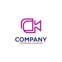 media logo design with camera