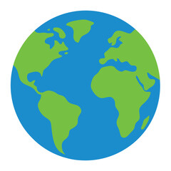 Fototapeta premium Earth vector art on white background 