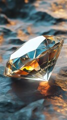 Macro shot of a diamond