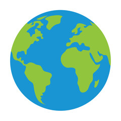 Naklejka premium Earth vector art on white background 