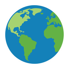 Earth vector art on white background
