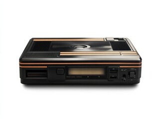 Obraz premium a retro electronic audio player on a white background