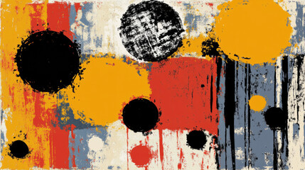 Colorful abstract background with circles and textures