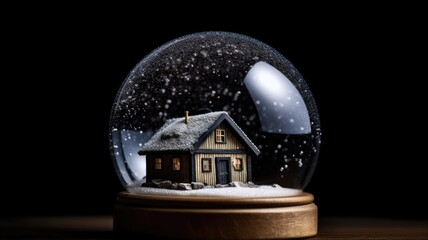 a world enclosed in glass