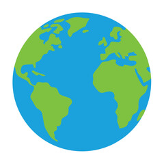 Naklejka premium Earth vector art on white background 