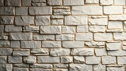 Obraz premium Textured Stone Wall Background with Space for Text. Generative AI