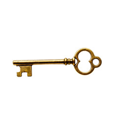 Antique Skeleton Key: A golden key to success and mystery.  A symbol of opportunity, secrets, and...