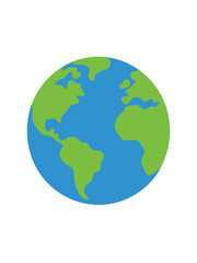 Fototapeta premium Earth vector art on white background 
