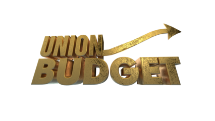 Indian Union Budget, India economy, finance icon, Indian rupee coin .	
