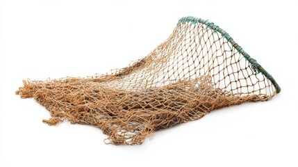 a fishing net on white background