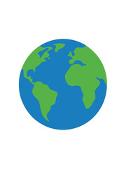 Fototapeta premium Earth vector art on white background 