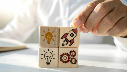 Creative Concepts for Innovation and Business Growth with Blocks