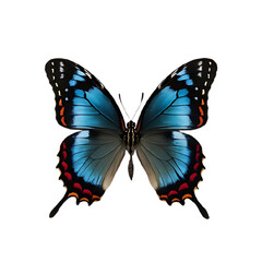 Beautiful Realistic Butterfly with Vibrant Wings on Transparent Background