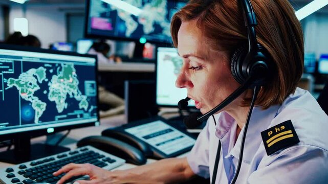 Emergency Call Center Operators at Work