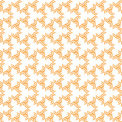 Flower geometric pattern. Seamless vector background. White and gray ornament