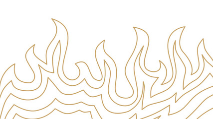 Background with fire lines. Outline of flames background. Continuous fire line design. Flame outline background. Fire Background. flame Background. doodle fire background. Flame Seamless Pattern.