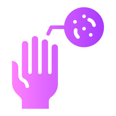 dirty hand gradient icon