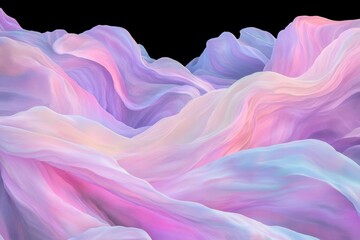 Fototapeta premium 優雅な色彩の抽象的な風景が広がる幻想的な空間