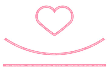 valentines day tape typography