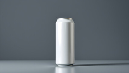 White large tall beer or soda aluminum can mockup. Generative AI