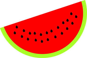 Sliced Watermelon Illustration