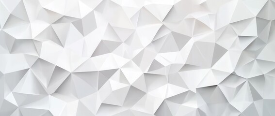 Obraz premium Modern Abstract White Background with Geometric Triangular Shapes