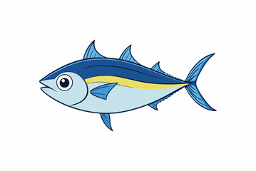 fish on white background