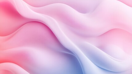 Fototapeta premium Soft Gradient Abstract Wavy Design in Pink and Purple Tones for Modern Background