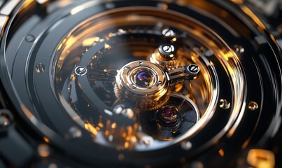 Close-up of Camera Lens Showcasing Intricate Design and Advanced Technology.