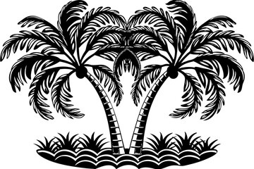 palm tree silhouettes