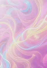 Obraz premium Pastel swirl abstract background, dreamy soft colors, flowing lines and light, fantasy texture