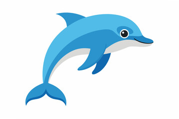 dolphin isolated on white