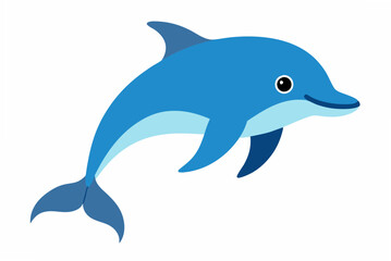 Obraz premium dolphin isolated on white background