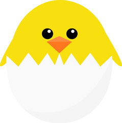 Chikens In Eggs Illustration