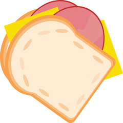 Sandwich Toast Slices with Cheese Melting