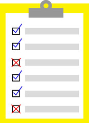 Daily Activity List Note, Check List Bullet Status